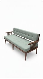 The Copenhagen 3-Seater Sofa | Acacia Wood Mid-Century Modern Living Room Sofa