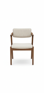 The Verona Arm Chair | Acacia Wood Upholstered Dining & Accent Chair