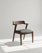 Orion Chair | Solid Wood Dining Chair with Upholstered Seat & Arm Support