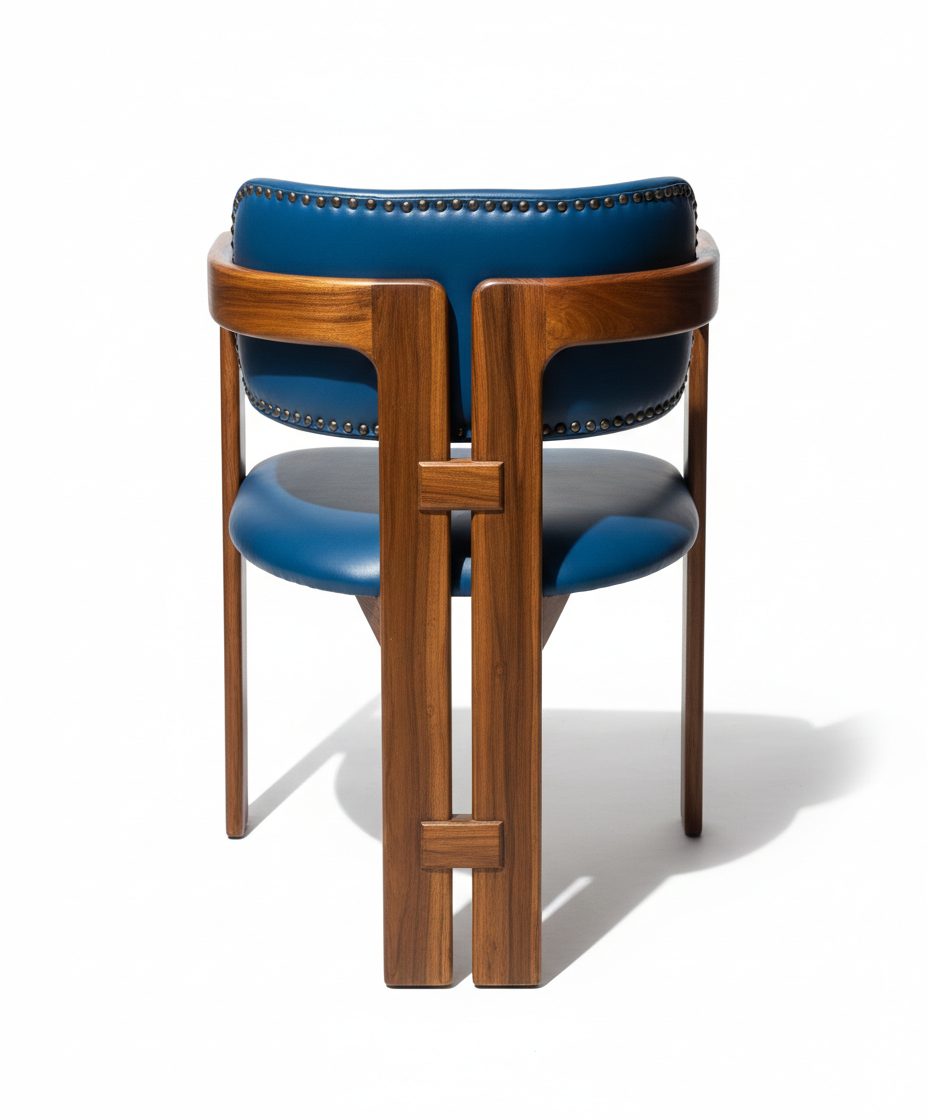 Kairo Dining Chair | Solid Wood Chair with Upholstered Seat & Back