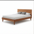 Nova Bed | Solid Wood Minimalist Platform Bed Frame with Headboard